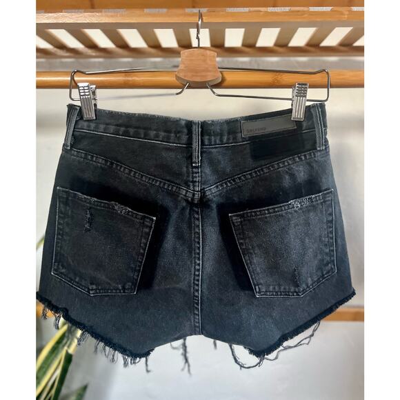GRLFRND Karolina Denim Shorts in Blackhearts - Picture 5 of 9